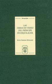 Las Obras en Verso del Príncipe de Esquilache by Javier Jiménez Belmonte
