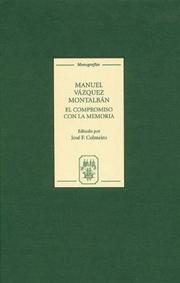 Cover of: Manuel Vázquez Montalbán by José F. Colmeiro, José F. Colmeiro