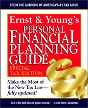 Cover of: Ernst & Young's Personal Financial Planning Guide, Special Tax Edition by Ernst & Young LLP, Ernst undifferentiated, Young LLP