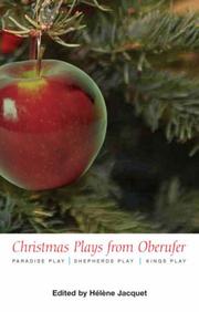 Cover of: Christmas Plays from Oberufer | 