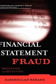 Cover of: Financial Statement Fraud by Zabihollah Rezaee