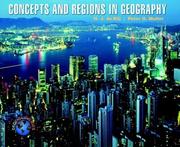 Cover of: Concepts and regions in geography by Harm J. de Blij
