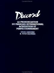 Cover of: D'accord: la prononciation du français international, acquisition et perfectionnement