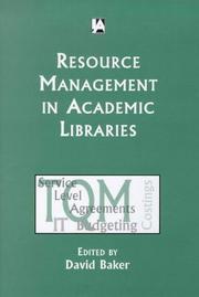 Cover of: Resource Management in Academic Libraries