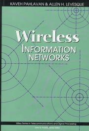 Cover of: Wireless information networks by Kaveh Pahlavan