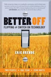 Cover of: Better Off by Eric Brende, Eric Brende