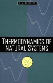 Cover of: Thermodynamics of natural systems