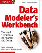 Cover of: Data Modeler's Workbench: Tools and Techniques for Analysis and Design
