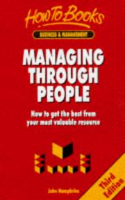 Cover of: Managing Through People by John Humphries