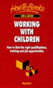Cover of: Working With Children by Meg Jones