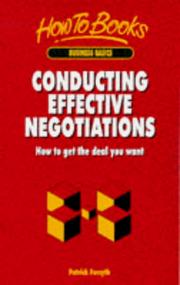 Cover of: Conducting Effective Negotiations (How to)
