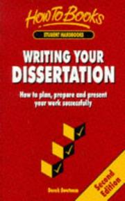 Writing Your Dissertation by Derek Swetnam