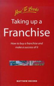 Cover of: Taking Up a Franchise (Small Business)