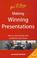 Cover of: Making Winning Presentations