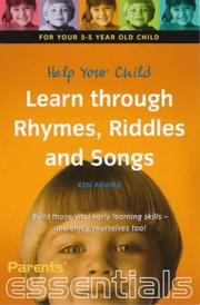 Cover of: Help Your Child: Learn Through Rhymes, Riddles and Songs (Parents' Essentials)