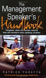 Cover of: Management Speaker's Handbook by Patrick Forsyth