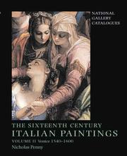 Cover of: National Gallery Catalogues: The Sixteenth-Century Italian Paintings Volume II: Venice 1540-1600 (National Gallery Catalogues)