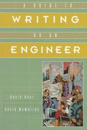 Cover of: A guide to writing as an engineer