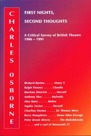 Cover of: Charles Osborne's Theatricals by Charles Osborne