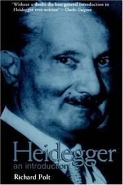 Cover of: Heidegger by Richard Polt
