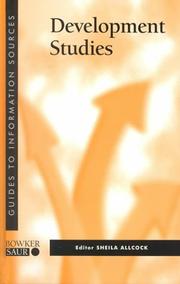 Cover of: Information Sources in Development Studies (Guides to Information Sources) | Sheila Allcock