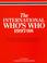 Cover of: INTL WHO'S WHO 1997-98 (International Who's Who)