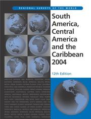 Cover of: South America, Central America and the Caribbean 2004 (South America, Central America and the Caribbean)