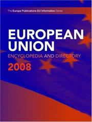 Cover of: European Union Encyclopedia & Directory 2008 (European Union Encyclopedia and Directory)