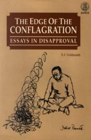 Cover of: The Edge of the Conflagration: Essays in Disapproval