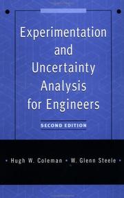Cover of: Experimentation and uncertainty analysis for engineers by Hugh W. Coleman