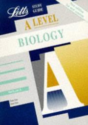 Cover of: A-level Study Guide Biology (Letts Educational A-level Study Guides) by A.G. Toole, S.M. Toole