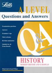 Cover of: A-level Questions and Answers History ('A' Level Questions & Answers)