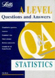 Cover of: A-level Questions and Answers Statistics ('A' Level Questions & Answers)