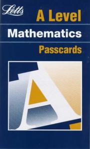Front cover of Advanced Level Passcards Mathematics (A-Level Passcards) by Unknown