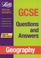 Cover of: GCSE Questions and Answers Geography (GCSE Questions & Answers)
