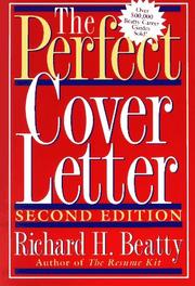 Cover of: The Perfect Cover Letter by Richard H. Beatty