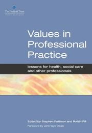 Values in Professional Practice by Stephen Pattison