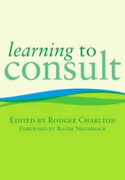 Cover of: Learning to Consult