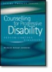 Cover of: Counseling for Progressive Disability by Bryant-jefferies, Richard Bryant-Jefferies
