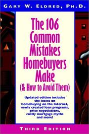 Cover of: The 106 Common Mistakes Homebuyers Make (and How to Avoid Them)