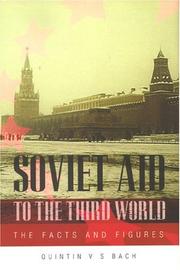 Cover of: Soviet Aid to the Third World by Quintin V. S. Bach