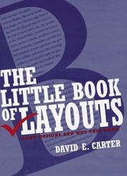 Cover of: The little book of layouts: good designs and why they work