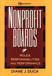 Cover of: Nonprofit boards by Diane J. Duca