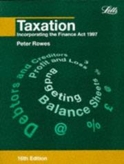 Cover of: Taxation (Accounting Textbooks) by Peter Rowes