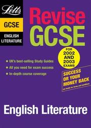 Cover of: Revise GCSE English Literature (Revise GCSE)