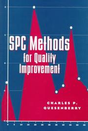 Cover of: SPC methods for quality improvement