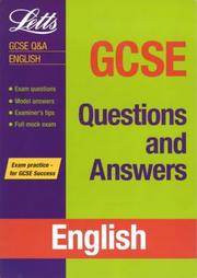 Cover of: GCSE Questions and Answers English (GCSE Questions & Answers) by Ian Barr, Chris Walton