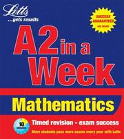 Cover of: Maths (Revise A2 in a Week) by Lee Cope, Cath Brown
