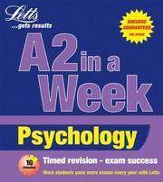 Cover of: Psychology (Revise A2 in a Week)