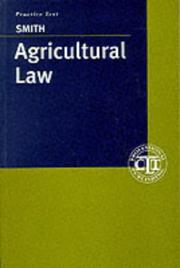 Cover of: Agricultural Law